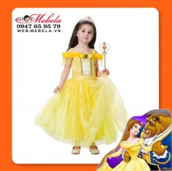 VÁY ĐẦM CÔNG CHÚA BELLA NGƯỜI ĐẸP VÀ QUÁI VẬT - SIZE 13-34kg