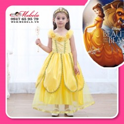 VÁY ĐẦM CÔNG CHÚA BELLA NGƯỜI ĐẸP VÀ QUÁI VẬT - SIZE 14-30kg