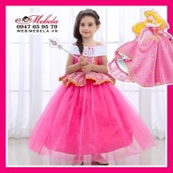 V2120 Váy công chúa Aurora ngủ trong rừng cho bé tầm 15-33kg