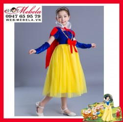 Váy công chúa Bạch Tuyết - Snow White cho bé 15-34kg, có clip shop tự quay
