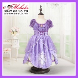 Váy công chúa Sofia loại ngắn cho bé