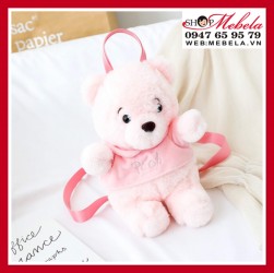 Balo gấu hồng dễ thương