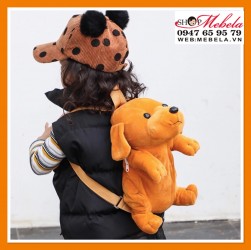 Balo chó cún nhồi bông cho bé dưới 9 tuổi