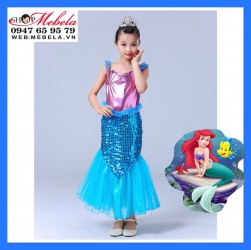 Váy nàng tiên cá Ariel cho bé 17-35kg