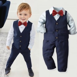 Bộ gile vest 3 món cho bé trai