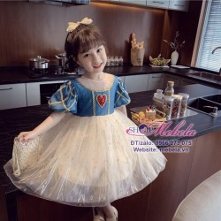 Váy công chúa Bạch Tuyết tim đỏ cho bé